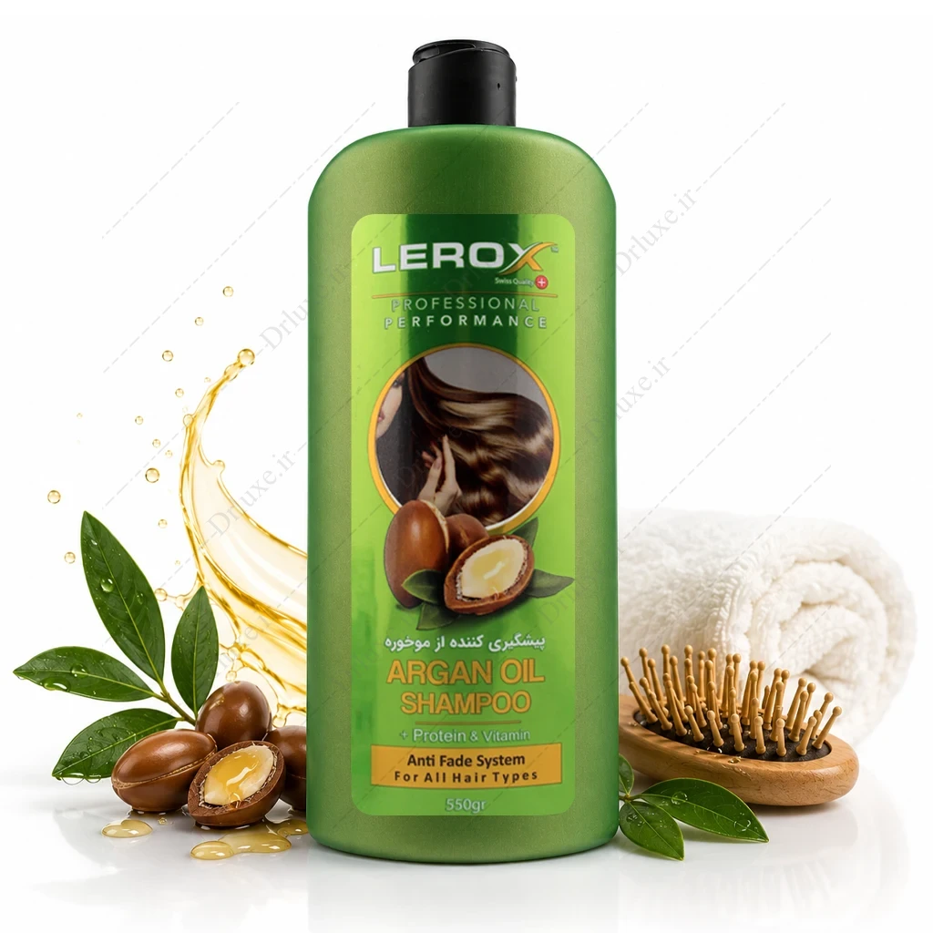 شامپو پروتئینه موی سر روغن آرگان لروکس 550 گرم